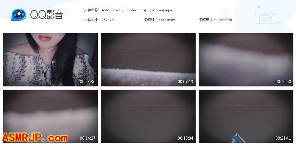 国外ASMR视频_PPOMO ASMR_可爱剃须店-优选资源网